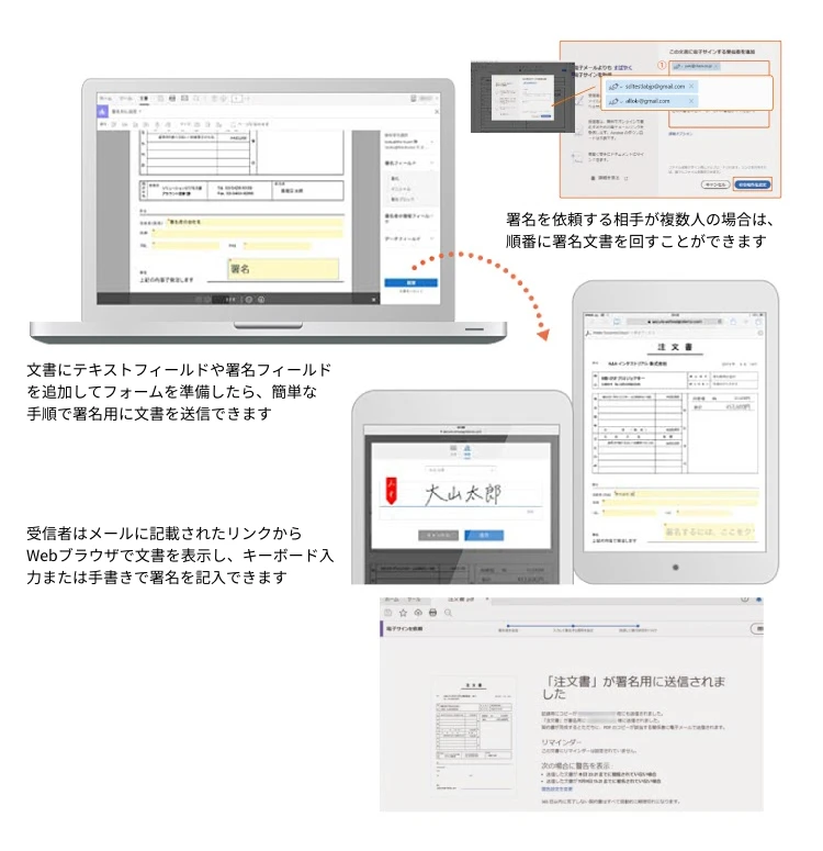 どこでも、誰でも、すばやく署名