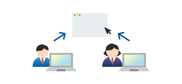 共同作業ができる