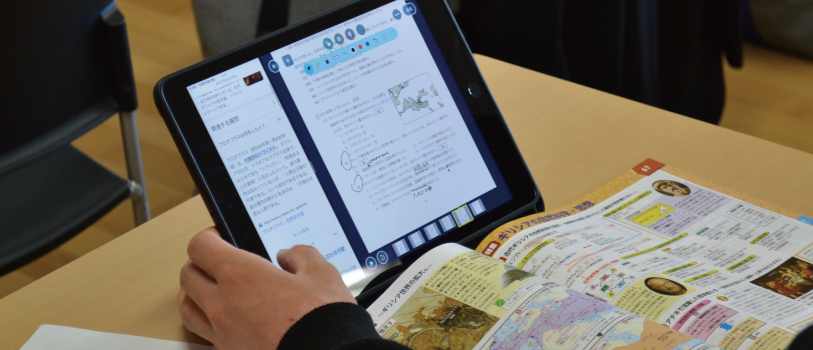 iPadを利用する様子❸